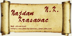 Najdan Krasavac vizit kartica